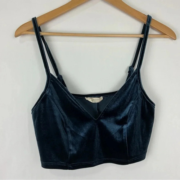Altar’d State Velour‎ Cami Crop Top Size XL - Picture 1 of 5